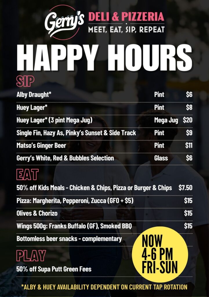 Happy Hour Menu Sep 2025
