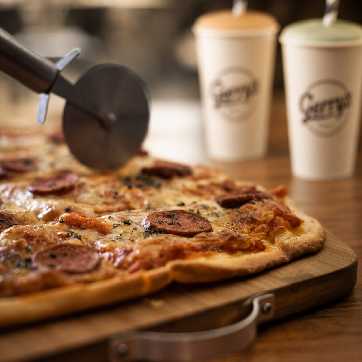 When the round's done, Gerry's Deli & Pizzeria is right there — New Haven–style pizza worth the trip on its own, plus milkshakes, slushies, coffee for the drivers and lollies for the negotiators.</p>
<p>pizza & milkshakes @ gerry's all school holidays