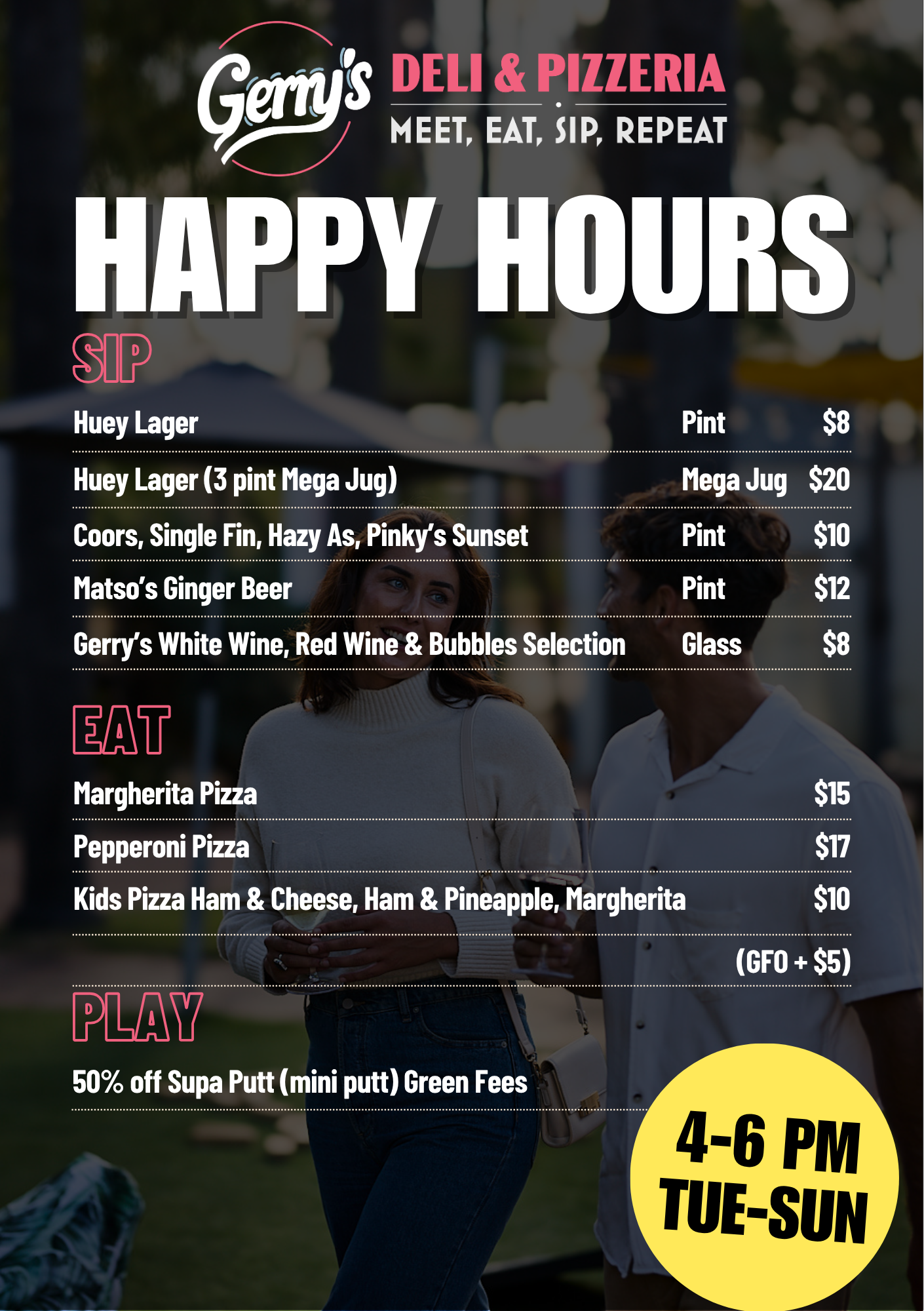 Happy Hour Menu 